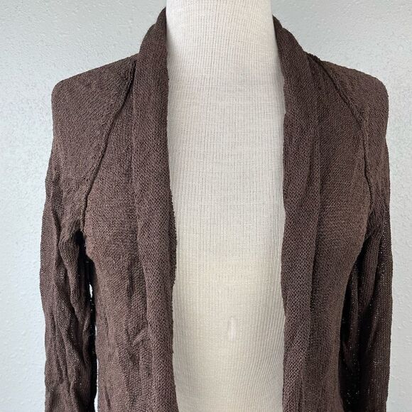 Kasper Brown Cardigan Size L EUC - Picture 2 of 6